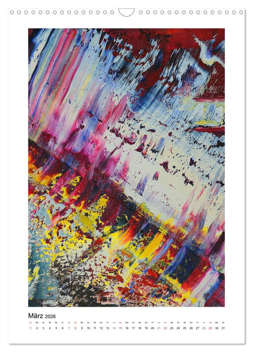 Bunte Träume - Abstrakte Kunst (CALVENDO Wandkalender 2026)