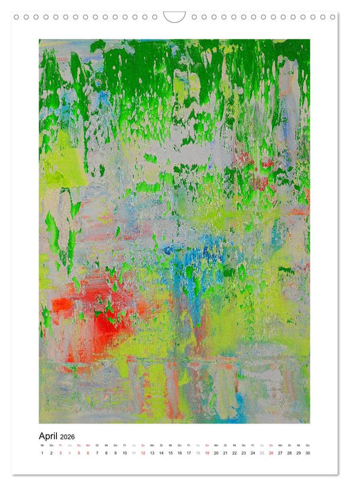 Bunte Träume - Abstrakte Kunst (CALVENDO Wandkalender 2026)