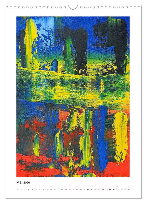 Bunte Träume - Abstrakte Kunst (CALVENDO Wandkalender 2026)