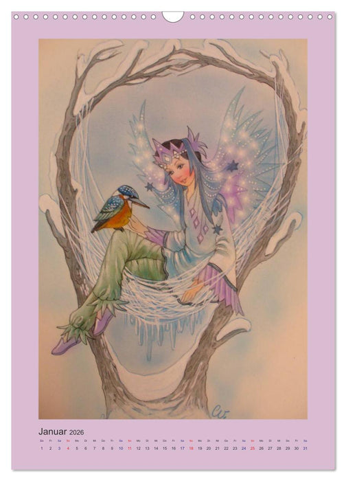 Zauberhafte Elfen (CALVENDO Wandkalender 2026)