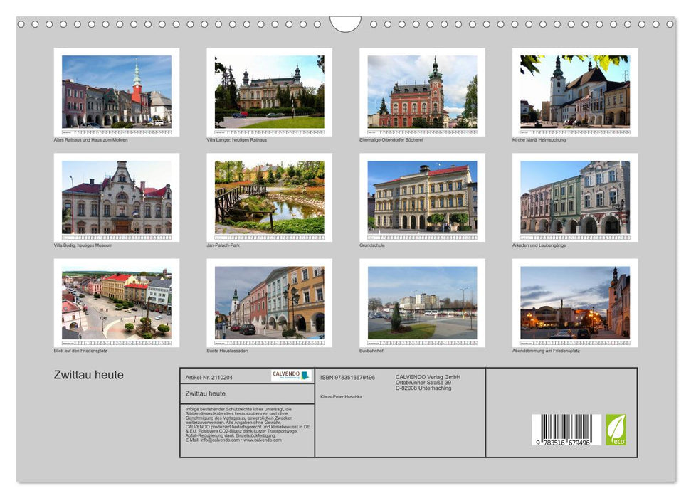 Zwittau heute (CALVENDO Wandkalender 2026)