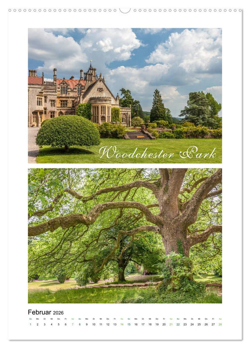 Gartenparadiese in England (CALVENDO Wandkalender 2026)