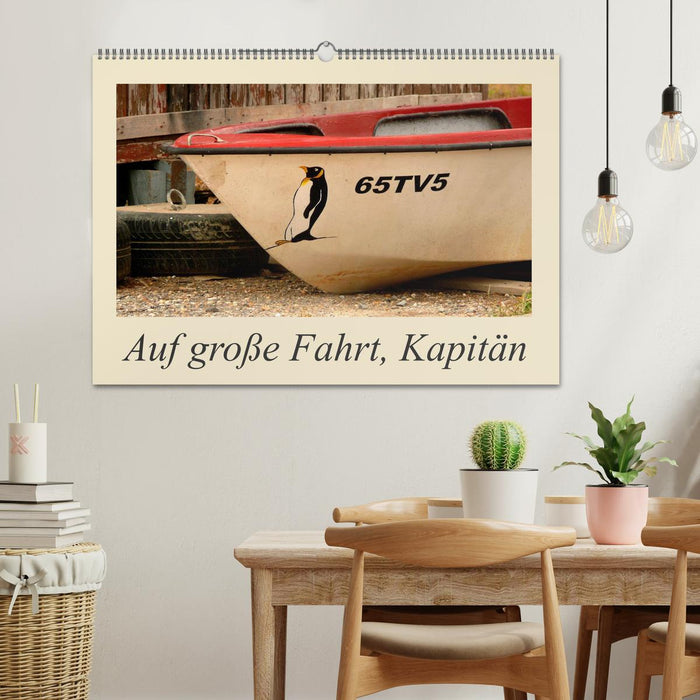 Auf große Fahrt, Kapitän (CALVENDO Wandkalender 2026)
