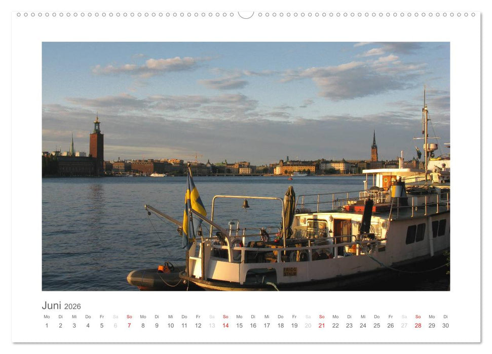 Stockholm - Licht des Nordens (CALVENDO Wandkalender 2026)