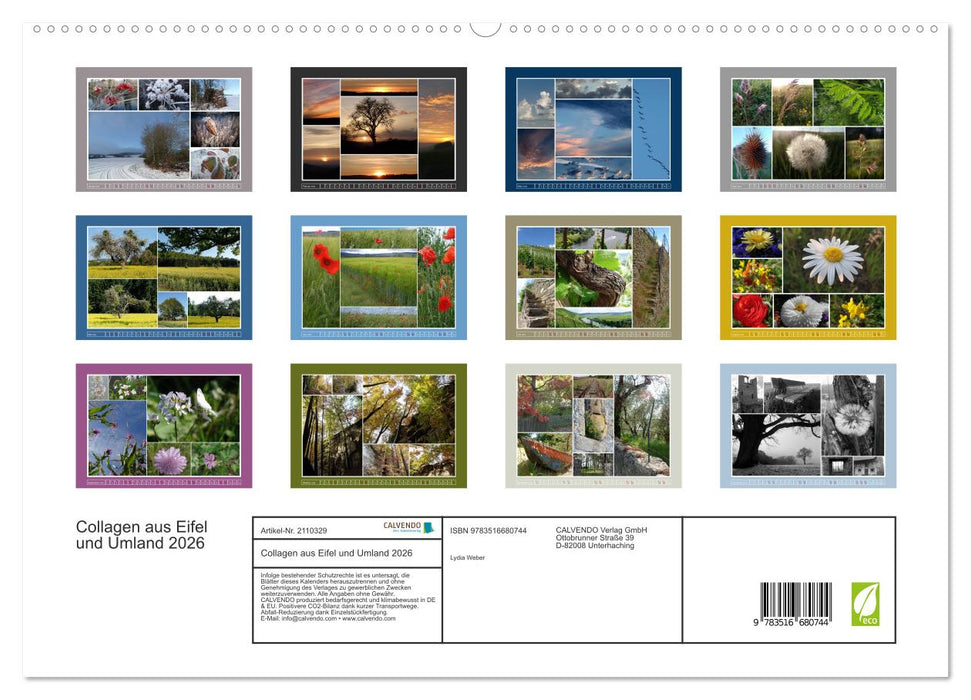 Collagen aus Eifel und Umland 2026 (CALVENDO Premium Wandkalender 2026)