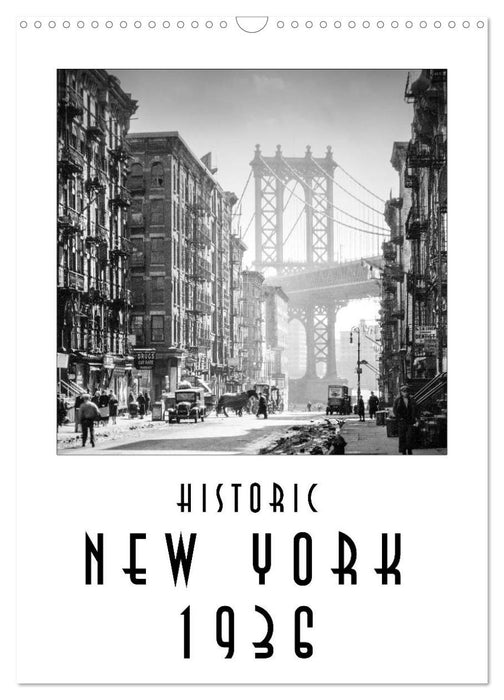 Historic New York 1936 (CALVENDO Monthly Calendar 2026)