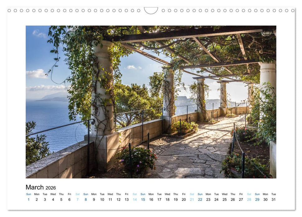 Dream Islands Capri and Ischia (CALVENDO Monthly Calendar 2026)
