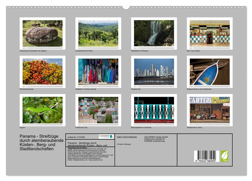 Panama - Streifzüge durch atemberaubende Küsten-, Berg- und Stadtlandschaften (CALVENDO Premium Wandkalender 2026)
