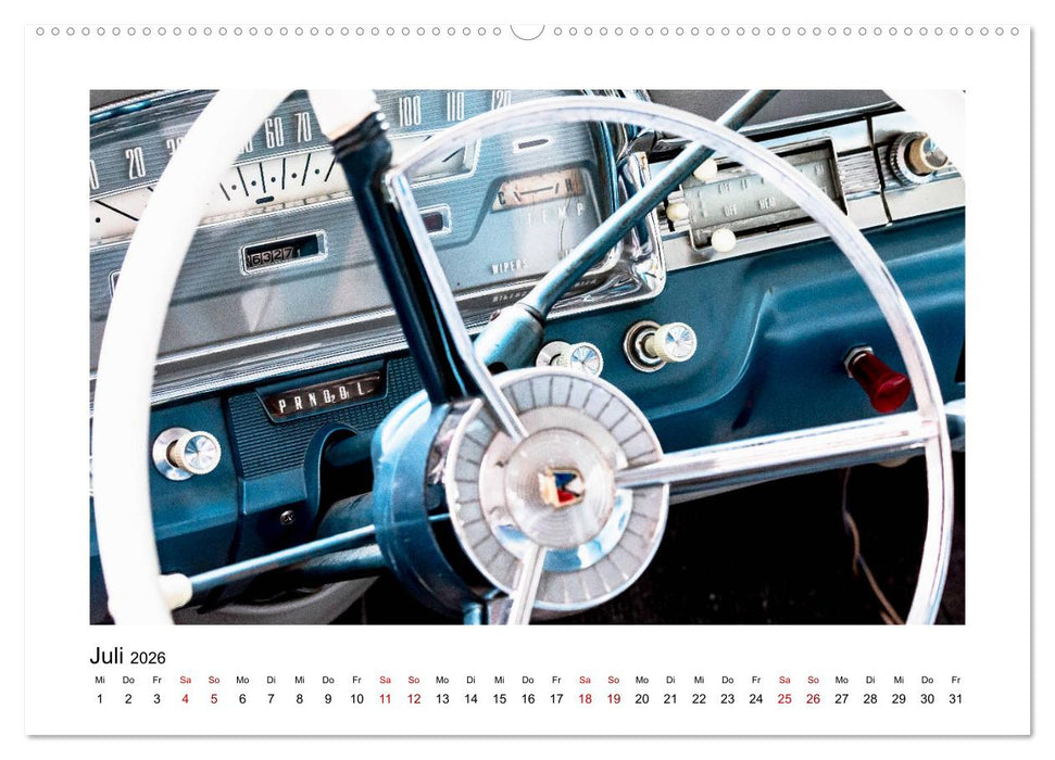 Oldtimer - Cockpits vergangener Zeiten (CALVENDO Premium Wandkalender 2026)