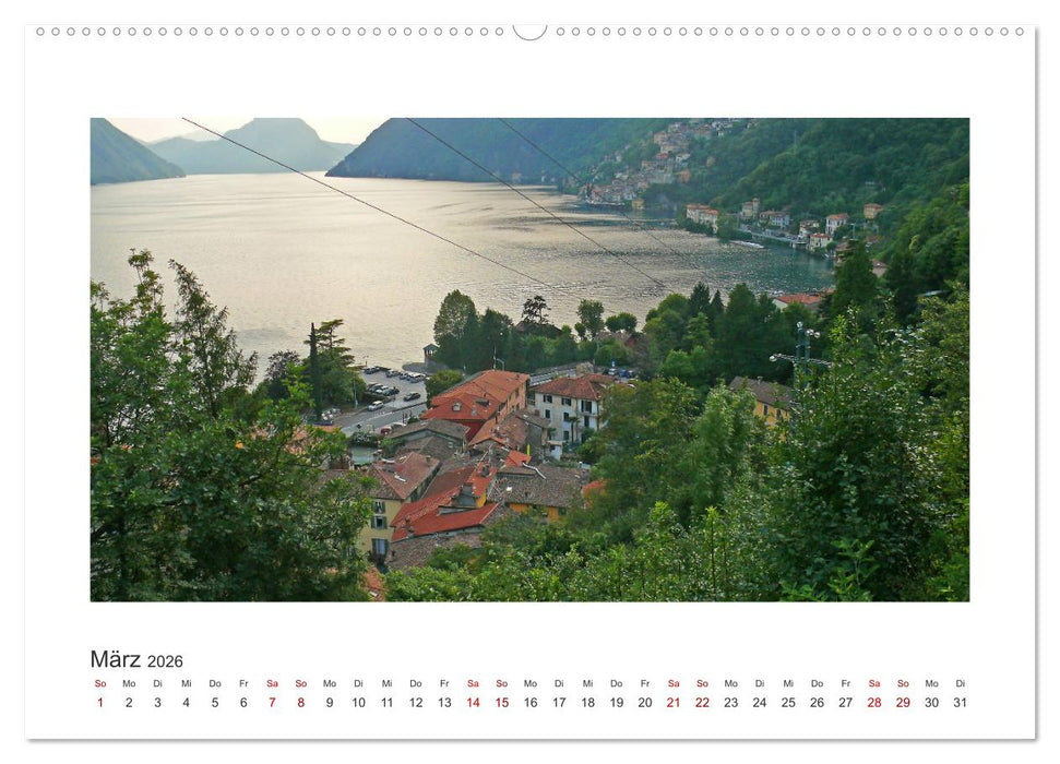 Valsolda. Malerische Dörfer am Luganer See (CALVENDO Premium Wandkalender 2026)