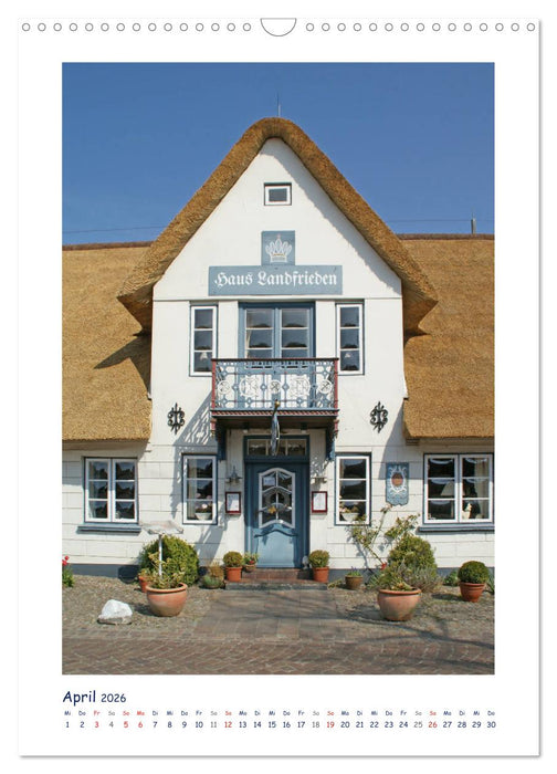 Friesenhäuser auf Föhr (CALVENDO Wandkalender 2026)