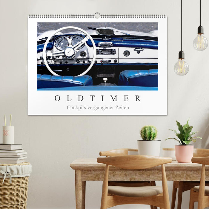 Oldtimer - Cockpits vergangener Zeiten (CALVENDO Wandkalender 2026)