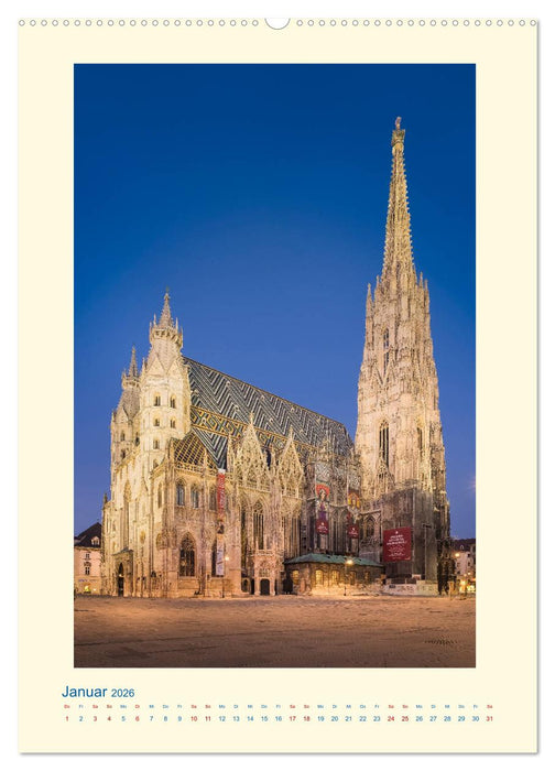 Meine schöne Stadt - ein Spaziergang durch Wien (CALVENDO Premium Wandkalender 2026)