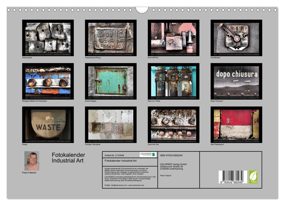 Fotokalender Industrial Art (CALVENDO Wandkalender 2026)