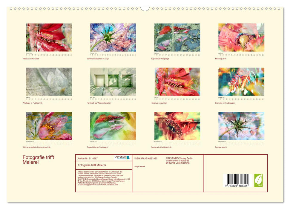 Fotografie trifft Malerei (CALVENDO Premium Wandkalender 2026)