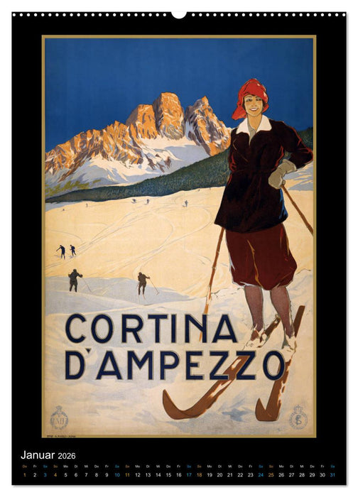 Historische Reiseplakate (CALVENDO Premium Wandkalender 2026)