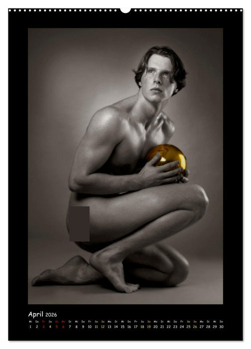 Golden Ball Männerakte exquisit (CALVENDO Premium Wandkalender 2026)