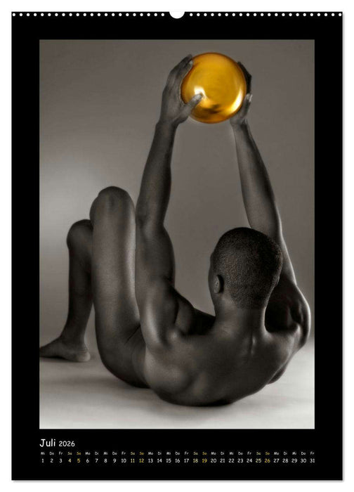 Golden Ball Männerakte exquisit (CALVENDO Premium Wandkalender 2026)