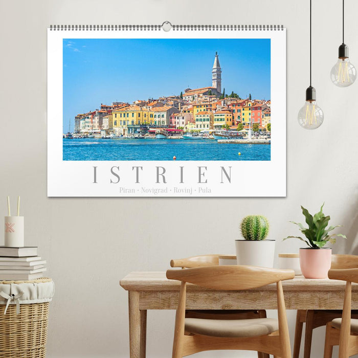Istrien - Piran • Novigrad • Rovinj • Pula (CALVENDO Wandkalender 2026)