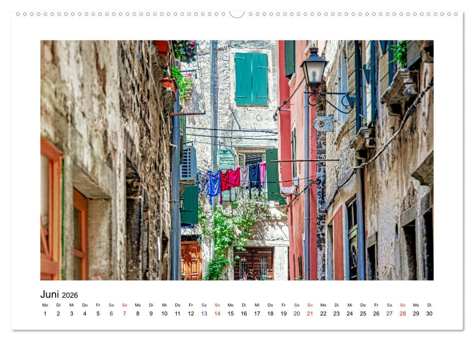 Istrien - Piran • Novigrad • Rovinj • Pula (CALVENDO Wandkalender 2026)
