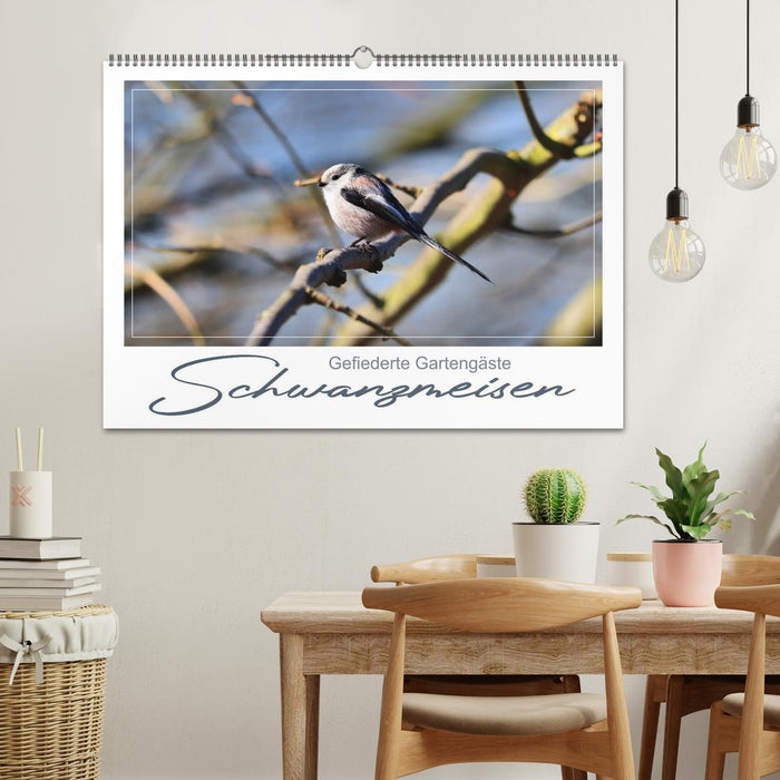 Gefiederte Gartengäste, Schwanzmeisen (CALVENDO Wandkalender 2026)