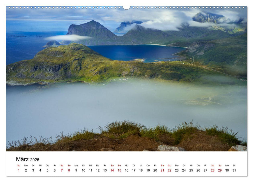Atemberaubende Natur der Lofoten (CALVENDO Premium Wandkalender 2026)