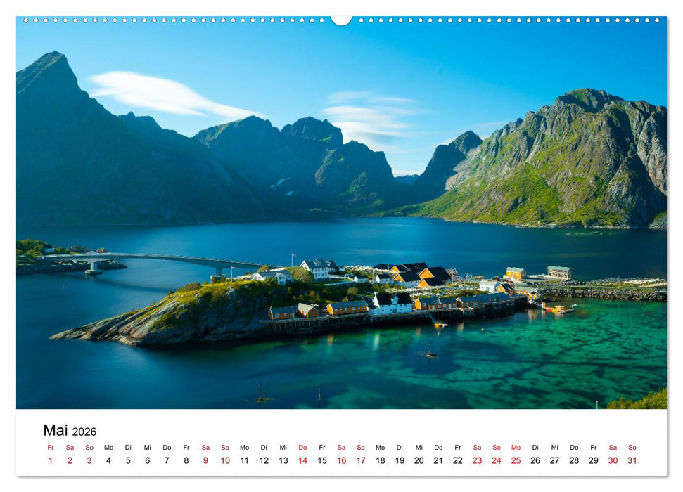 Atemberaubende Natur der Lofoten (CALVENDO Premium Wandkalender 2026)