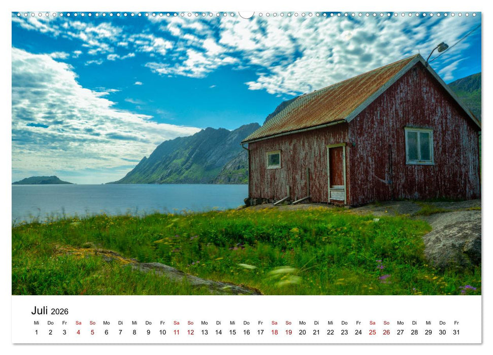 Atemberaubende Natur der Lofoten (CALVENDO Premium Wandkalender 2026)