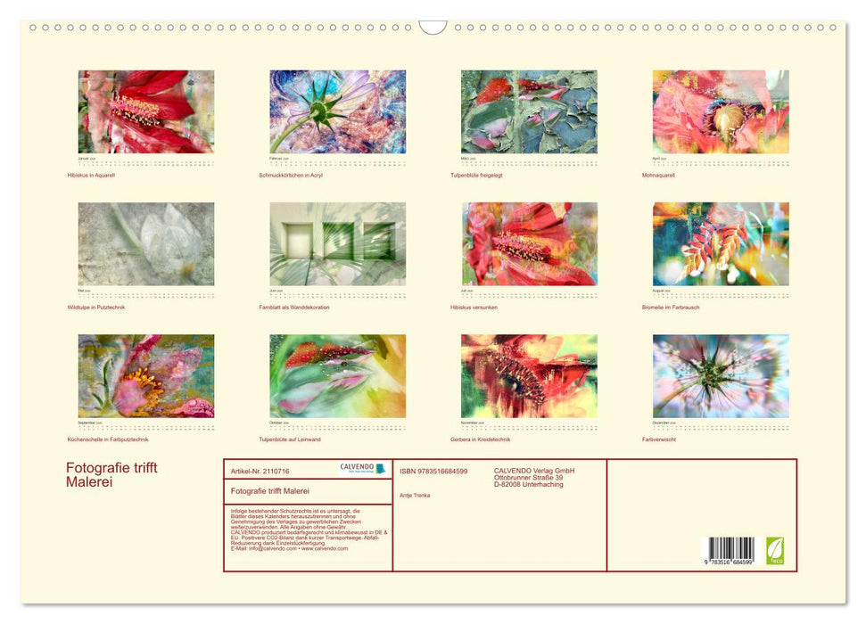 Fotografie trifft Malerei (CALVENDO Wandkalender 2026)