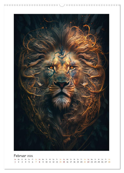 Magische Tiergesichter (CALVENDO Wandkalender 2026)