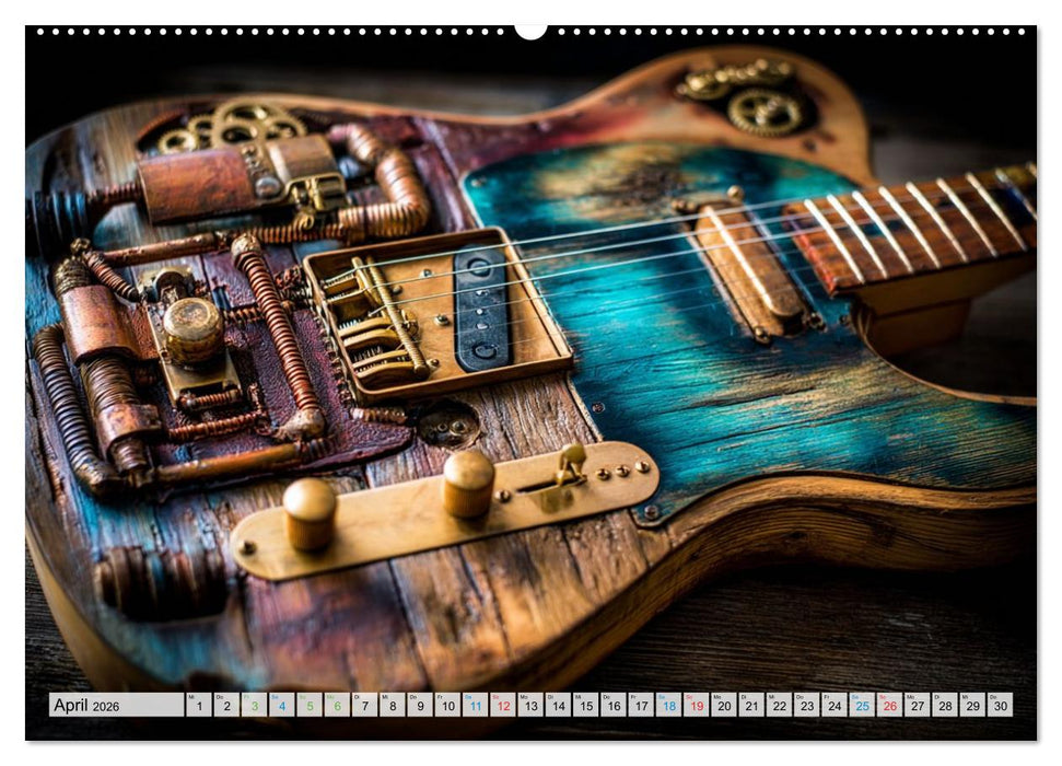 Saitenzauber – Gitarren im Bilderklang (CALVENDO Wandkalender 2026)