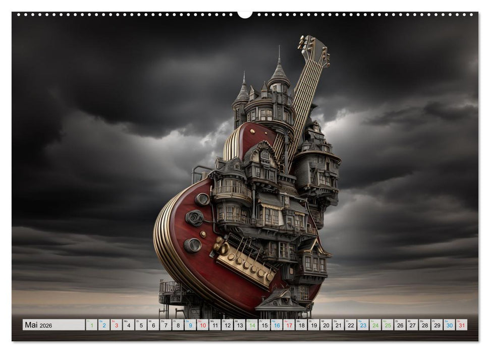 Saitenzauber – Gitarren im Bilderklang (CALVENDO Wandkalender 2026)