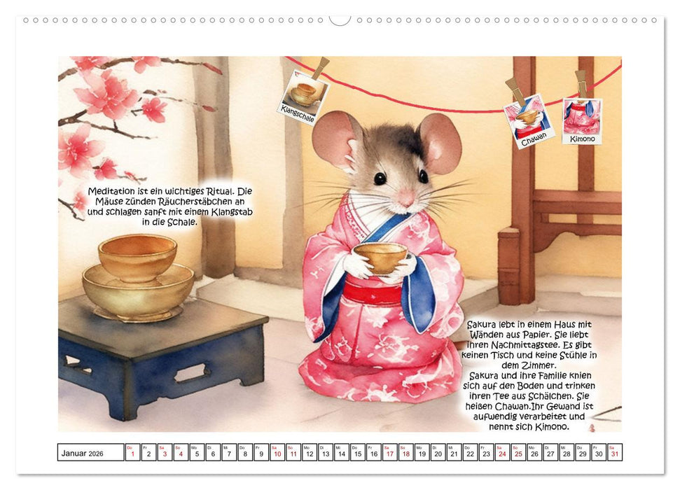 Mausgewitzt - Wo lebt die Maus? (CALVENDO Premium Wandkalender 2026)