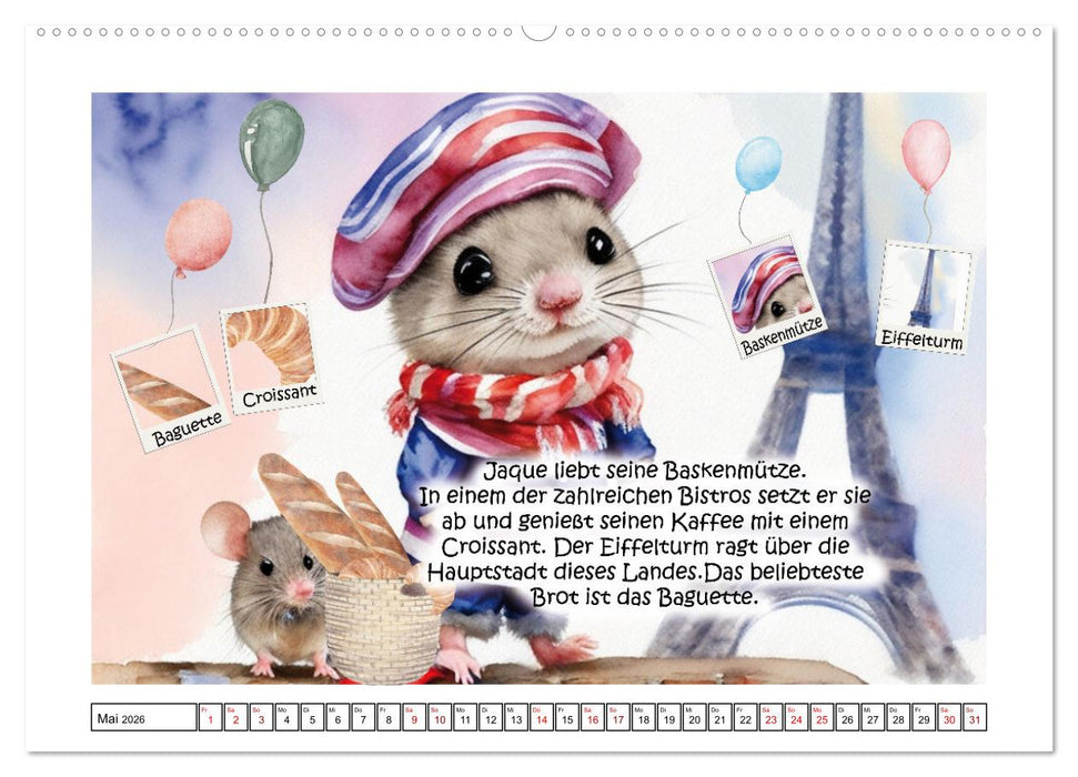 Mausgewitzt - Wo lebt die Maus? (CALVENDO Premium Wandkalender 2026)
