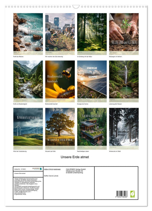 Unsere Erde atmet (CALVENDO Wandkalender 2026)