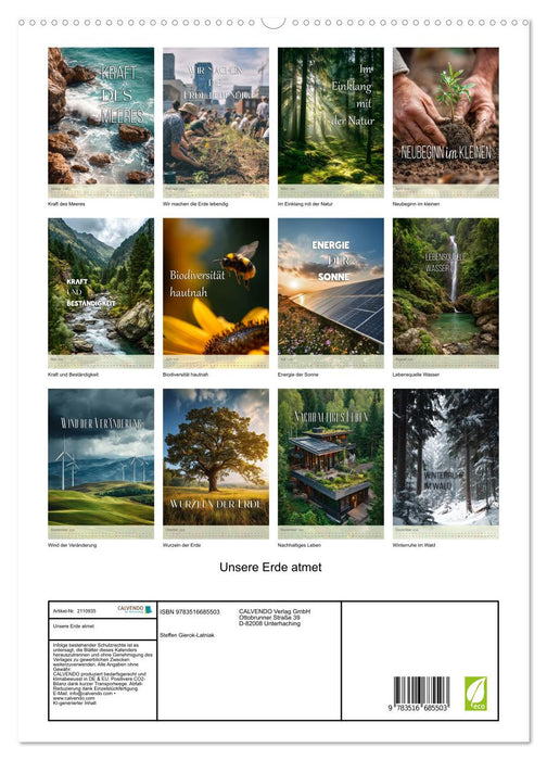 Unsere Erde atmet (CALVENDO Premium Wandkalender 2026)
