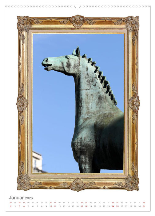 Pferde sind Kunst - vertikal (CALVENDO Wandkalender 2026)