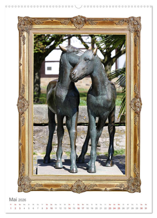 Pferde sind Kunst - vertikal (CALVENDO Wandkalender 2026)