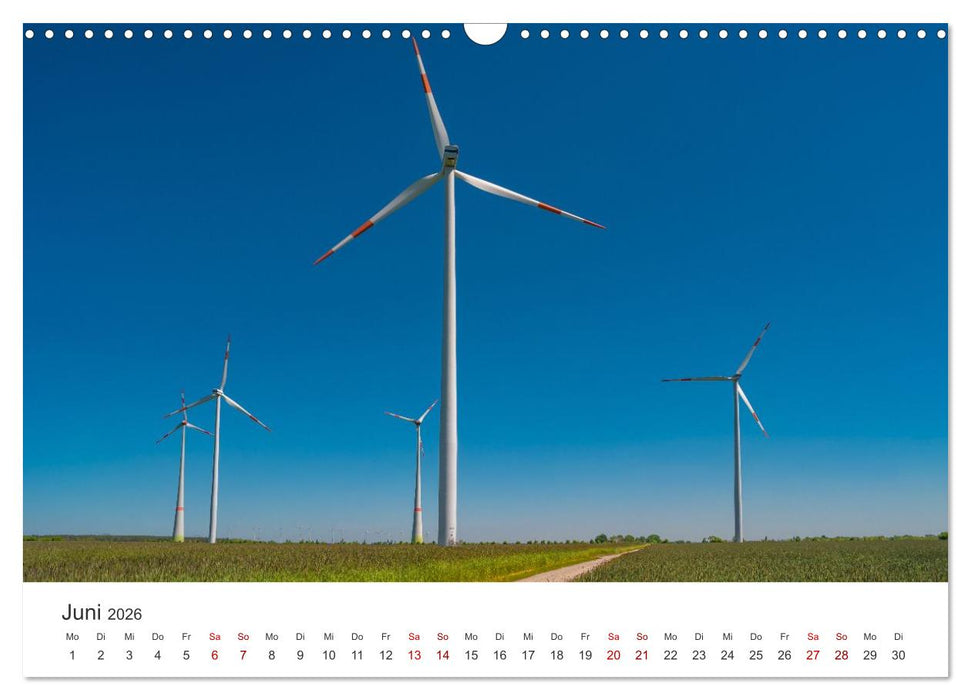 Deutschland, Energie des Windes: wunderschöne Landschaften (CALVENDO Wandkalender 2026)