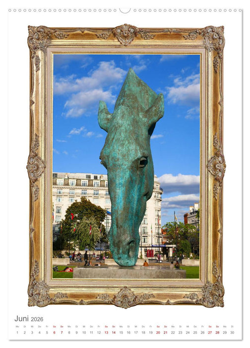 Pferde sind Kunst - vertikal (CALVENDO Premium Wandkalender 2026)