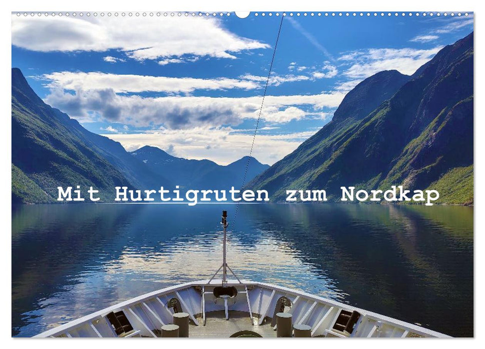Mit Hurtigruten zum Nordkap (CALVENDO Wandkalender 2026)