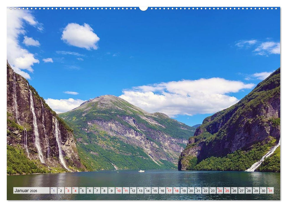 Mit Hurtigruten zum Nordkap (CALVENDO Wandkalender 2026)