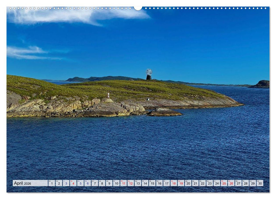 Mit Hurtigruten zum Nordkap (CALVENDO Wandkalender 2026)