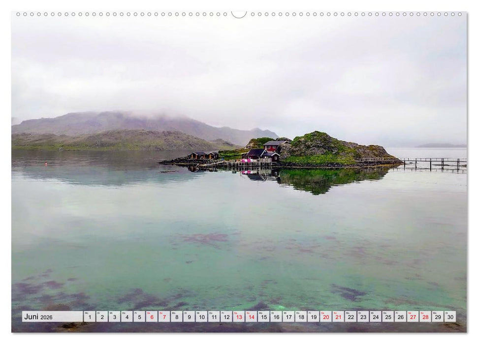 Mit Hurtigruten zum Nordkap (CALVENDO Wandkalender 2026)