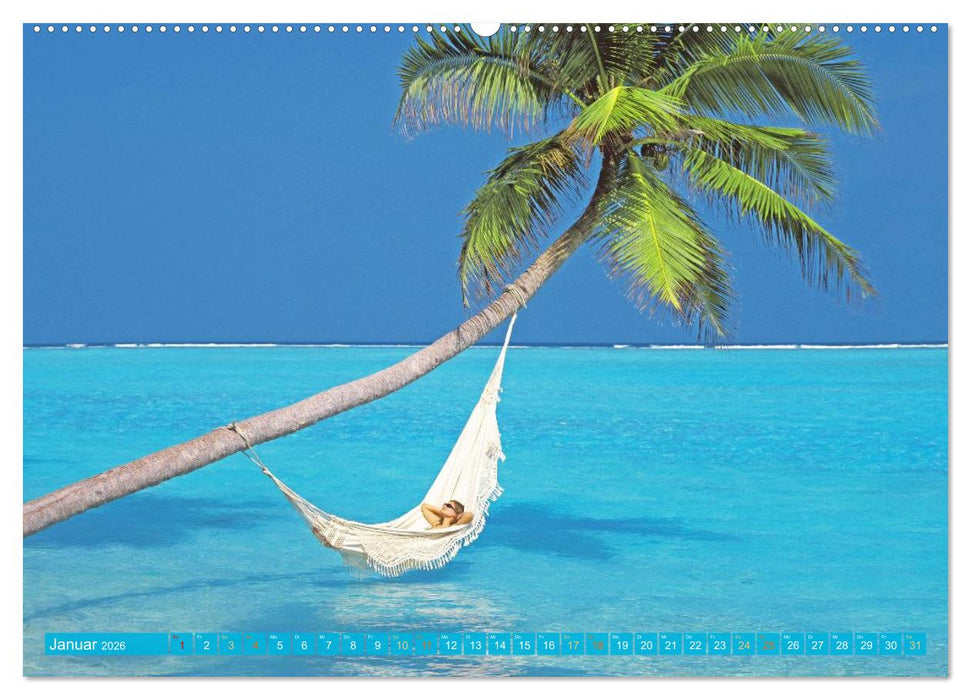 Die Malediven: Fluchtpunkt Sehnsucht (CALVENDO Wandkalender 2026)
