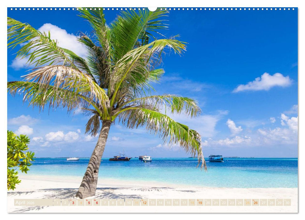 Die Malediven: Fluchtpunkt Sehnsucht (CALVENDO Wandkalender 2026)
