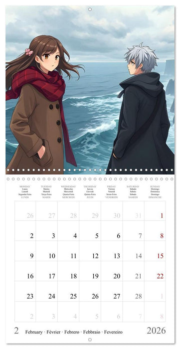 Le Voyage des Deux Âmes" (CALVENDO Calendrier mensuel 2026)