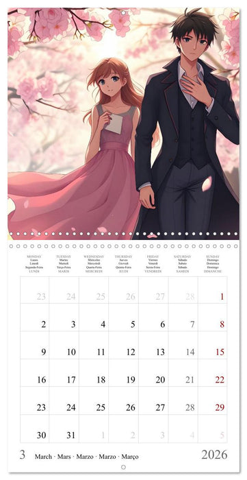 Le Voyage des Deux Âmes" (CALVENDO Calendrier mensuel 2026)