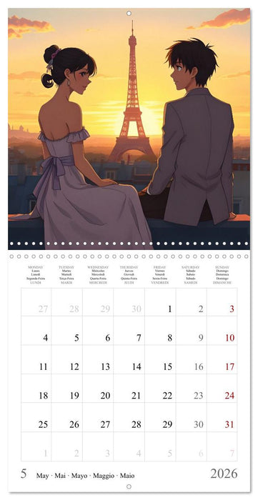 Le Voyage des Deux Âmes" (CALVENDO Calendrier mensuel 2026)