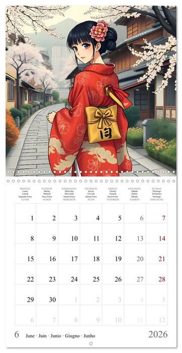 Le Voyage des Deux Âmes" (CALVENDO Calendrier mensuel 2026)